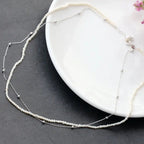 Collana Eleganza Eterna con Perla Naturale, Argento 925 Placcato Oro 18K | Gioielli Perfetti - gioielliperfetti.it