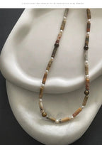 Collana Raffinata con Perle d'Acqua Dolce e Occhio di Tigre | Gioielli Perfetti - gioielliperfetti.it