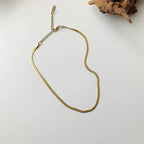 Collana Serpente Acciaio Titanio Oro - Design Moderno & Ipoallergenico | Gioielli Perfetti - gioielliperfetti.it