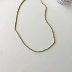 Collana Serpente Acciaio Titanio Oro - Design Moderno & Ipoallergenico | Gioielli Perfetti - gioielliperfetti.it