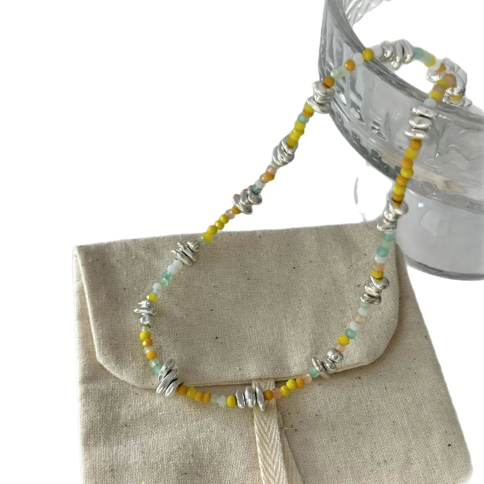 Collana Irregolare Cristalli Gialli - Splendore Moderno | Gioielli Perfetti - gioielliperfetti.it