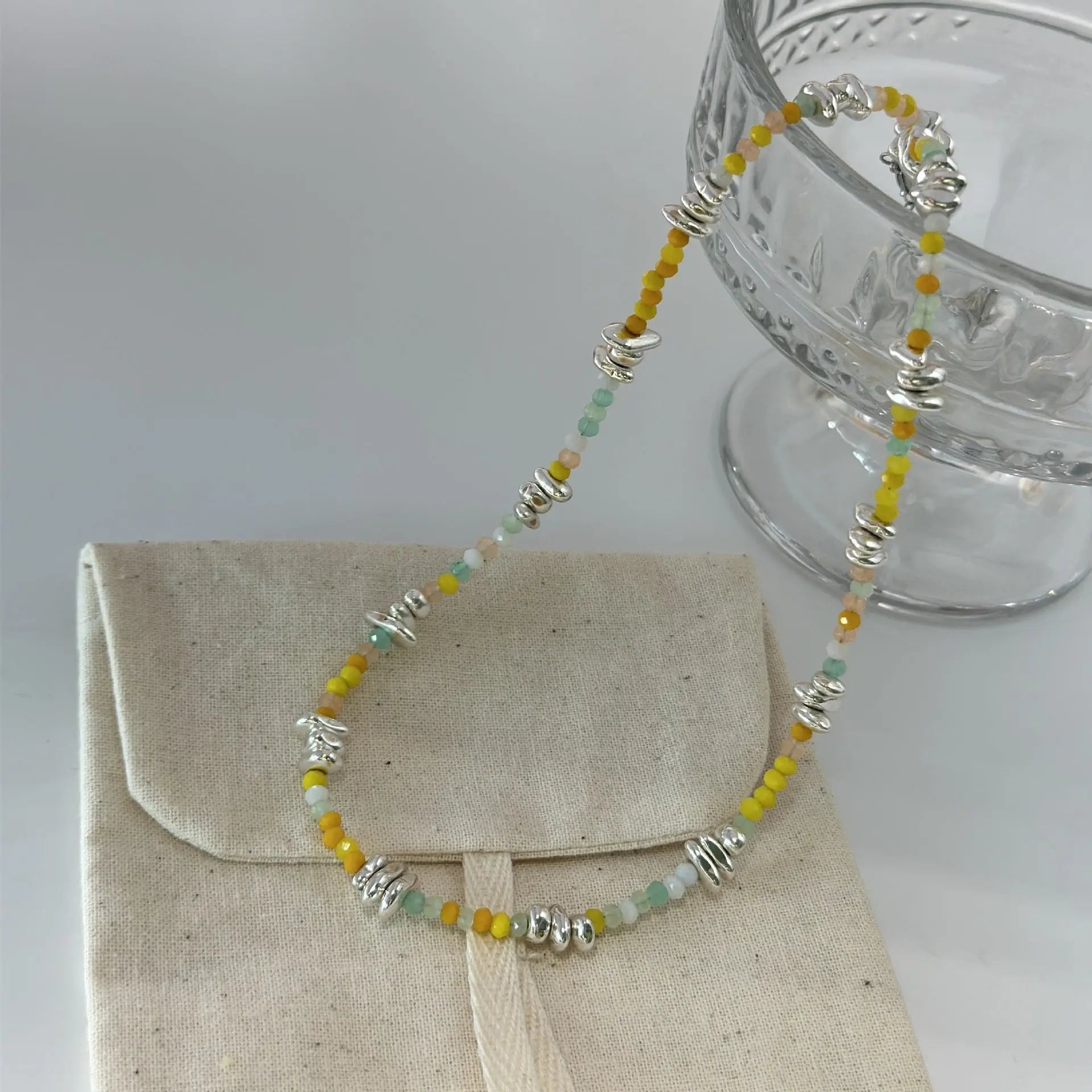 Collana Irregolare Cristalli Gialli - Splendore Moderno | Gioielli Perfetti - gioielliperfetti.it