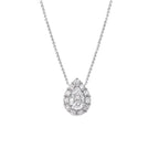 Collana Goccia Argento 925 - Moissanite & Diamante | Gioielli Perfetti - gioielliperfetti.it