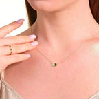 Collana Zircone Goccia Rettangolare Placcata Oro/Argento - Gioielli Perfetti - gioielliperfetti.it