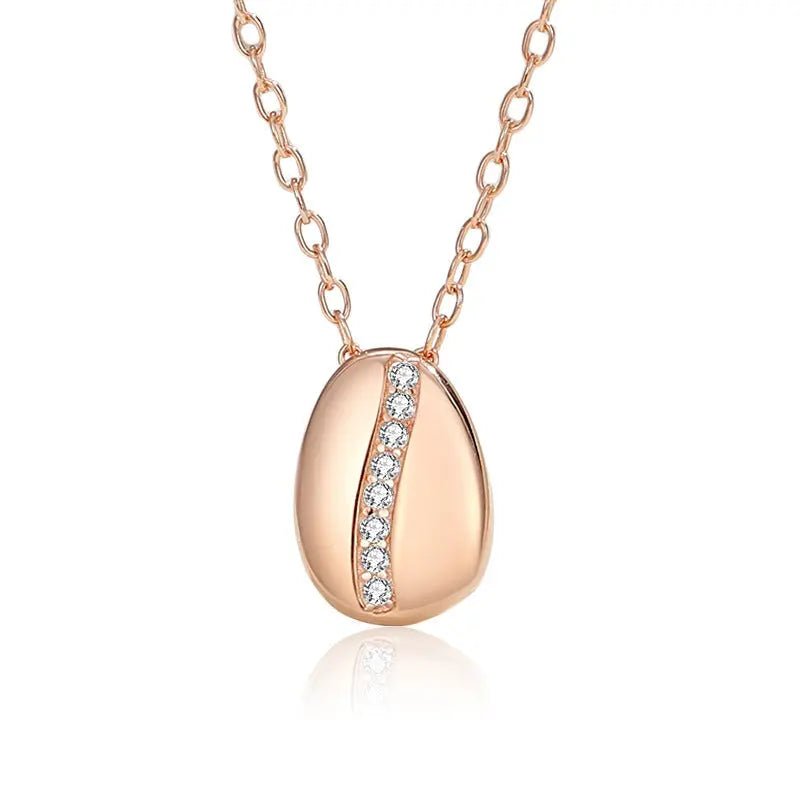 Collana Chicco di Caffè Argento 925 Zirconi - Splendore Raffinato | Gioielli Perfetti - gioielliperfetti.it