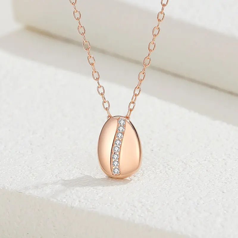 Collana Chicco di Caffè Argento 925 Zirconi - Splendore Raffinato | Gioielli Perfetti - gioielliperfetti.it