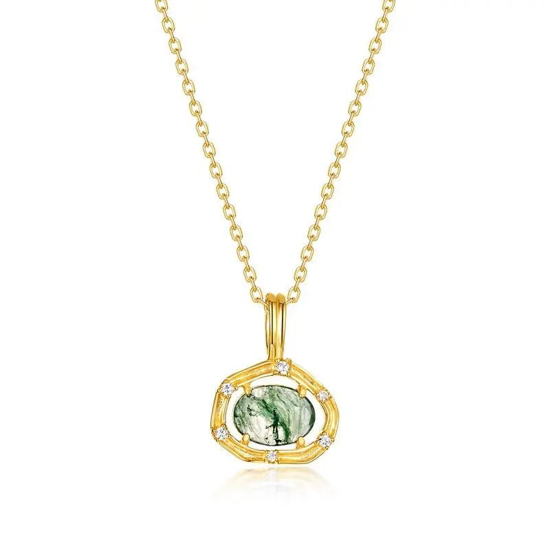 Collana Agete Argento S925 - Design Giapponese, Verde Muschio | Gioielli Perfetti - gioielliperfetti.it