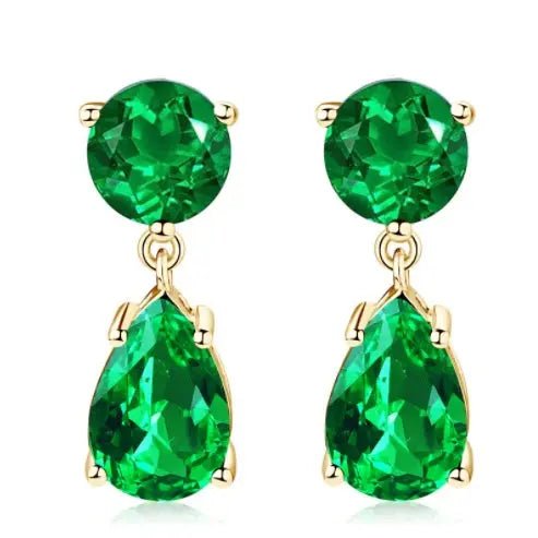 Orecchini Pendenti Donna Mosaico Blu e Verde - Eleganza Vibrante | Gioielli Perfetti - gioielliperfetti.it