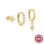 Orecchini a Perno Stella S925 Placcato Oro - Un Tocco di Luce | Gioielli Perfetti - gioielliperfetti.it