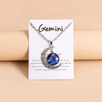 Collana Donna Luna & Zodiaco in Vetro - Unicità Celeste | GioielliPerfetti - gioielliperfetti.it