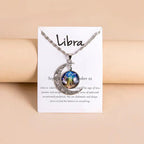Collana Donna Luna & Zodiaco in Vetro - Unicità Celeste | GioielliPerfetti - gioielliperfetti.it