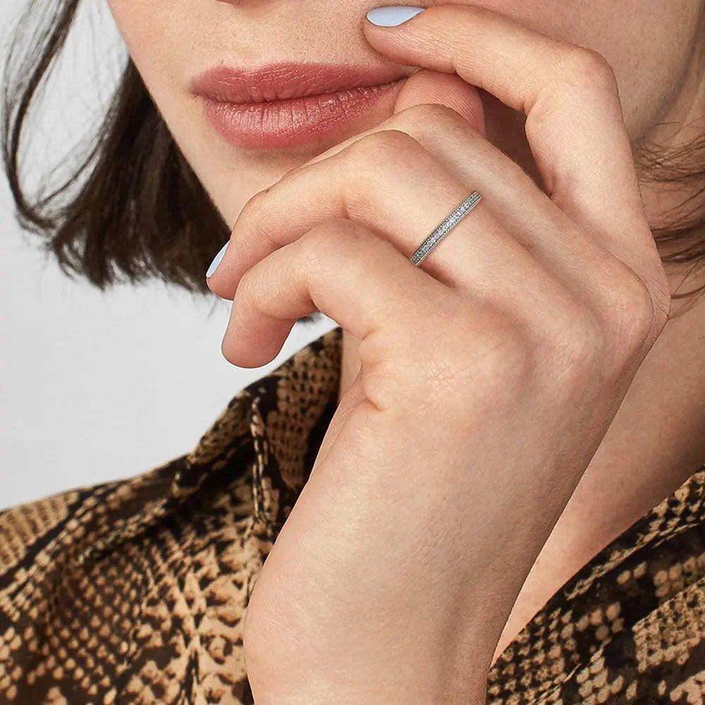 Anello Corona Argento 925 Zirconi Brillanti - Eleganza Regale | GioielliPerfetti - gioielliperfetti.it