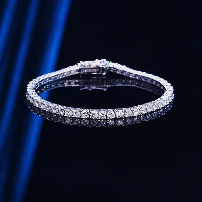 Bracciale Tennis Moissanite Argento S925 - Splendore Ineguagliabile | GioielliPerfetti - gioielliperfetti.it