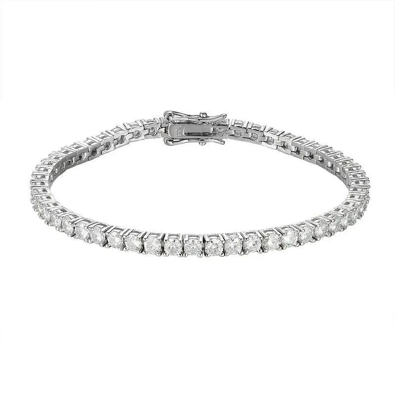 Bracciale Tennis Moissanite Argento S925 - Splendore Ineguagliabile | GioielliPerfetti - gioielliperfetti.it