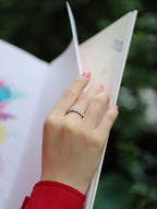 Luo Shen - A Wedding Ring Set With Top-quality Egg-shaped Moissanite S925 Silver And Platinum-plated Diamond. The Ring Can Be Inspected With A Diamond Pen gioielliperfetti.it