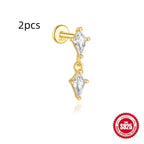 Orecchini a Goccia Spirale Piatta in Argento S925 Placcato Oro - Eleganza Versatile | GioielliPerfetti - gioielliperfetti.it