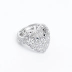 Anello Cuore "Cuore Grosso" Argento 925 Regolabile - Artigianale Italiano | Gioielli Perfetti - gioielliperfetti.it