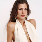 Collana Croce "Amen Chic" Argento 925 Placcato Oro 18k - Eleganza Artigianale | Gioielli Perfetti - gioielliperfetti.it