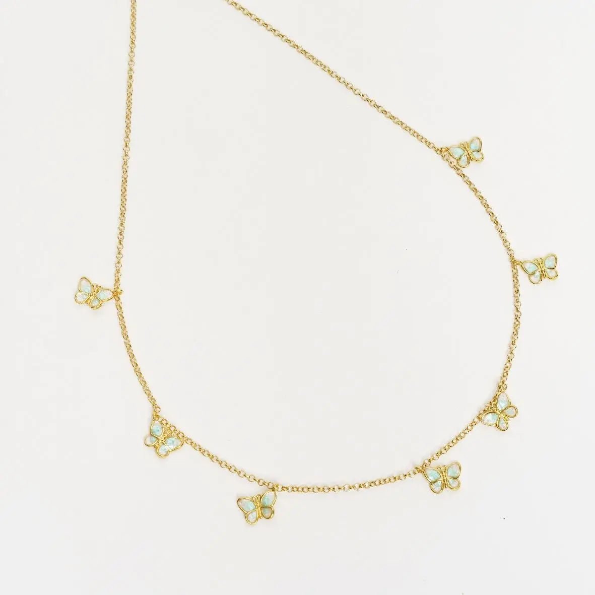 Collana 'Fly Babe' Argento 925 Farfalle Dorate - Gioiello Artigianale Italiano | Gioielli Perfetti - gioielliperfetti.it