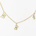 Collana 'Fly Babe' Argento 925 Farfalle Dorate - Gioiello Artigianale Italiano | Gioielli Perfetti - gioielliperfetti.it