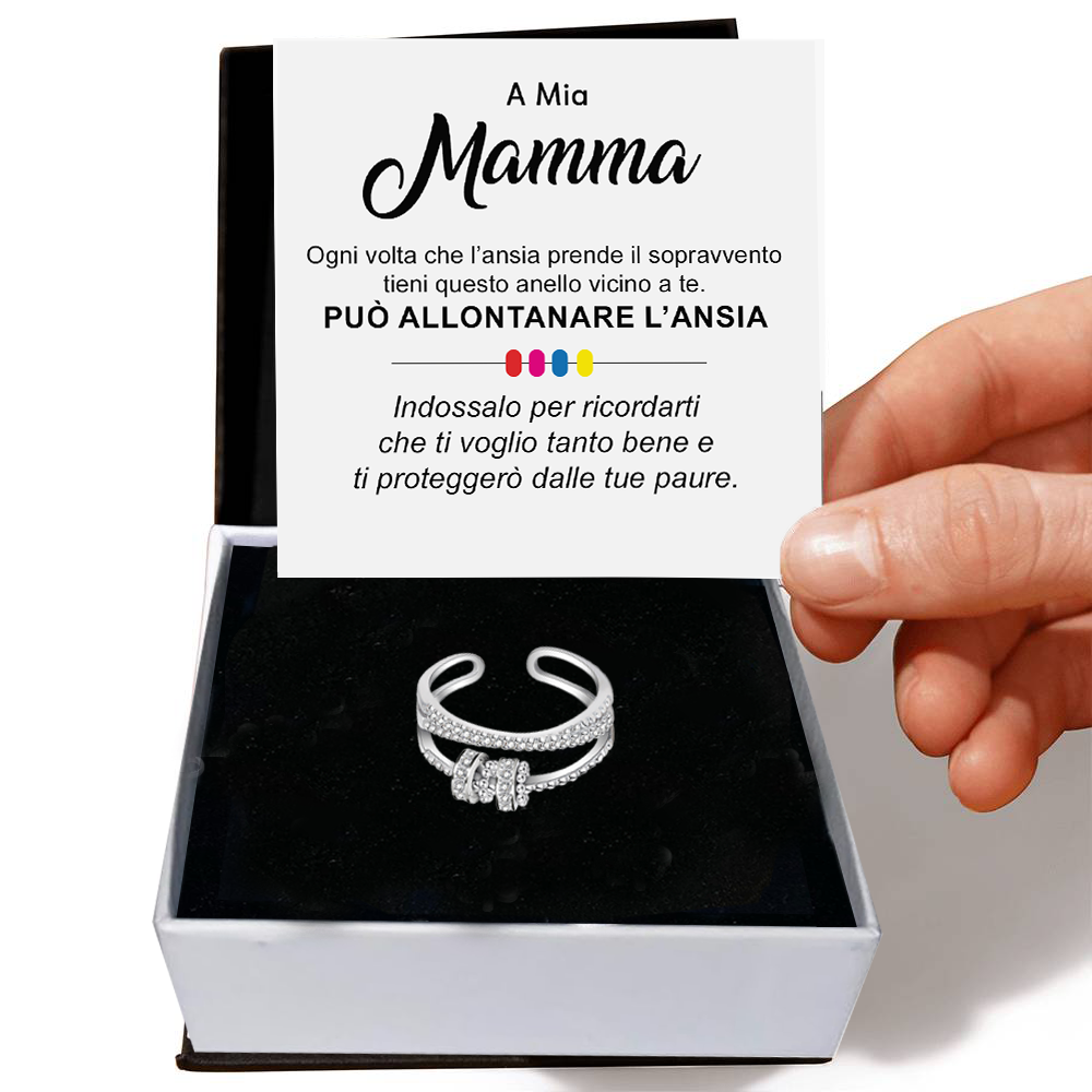 💝 anello regalo mamma in argento 925 ✨ Regalo Supporto Donna - gioielliperfetti.it
