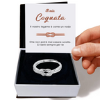 💝 Anello Nodo Argento 925 A Mia Cognata ✨ Regalo Speciale Donna - gioielliperfetti.it
