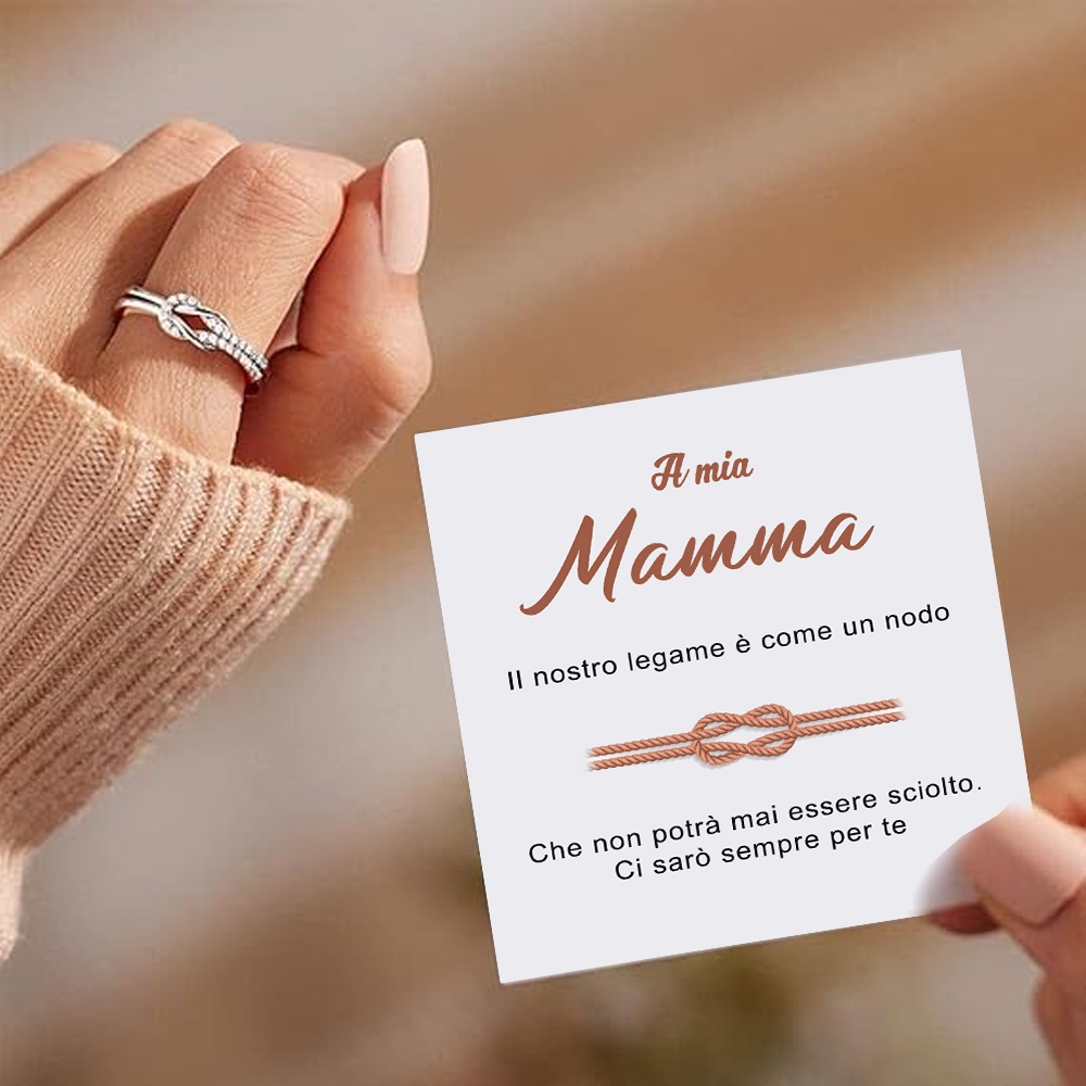💝 anello regalo mamma in argento 925 ✨ Regalo Speciale Donna - gioielliperfetti.it