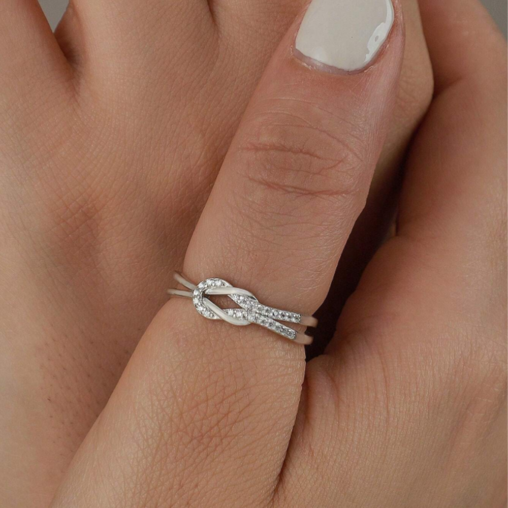 💝 Anello Nodo Argento 925 A Mia Cognata ✨ Regalo Speciale Donna - gioielliperfetti.it