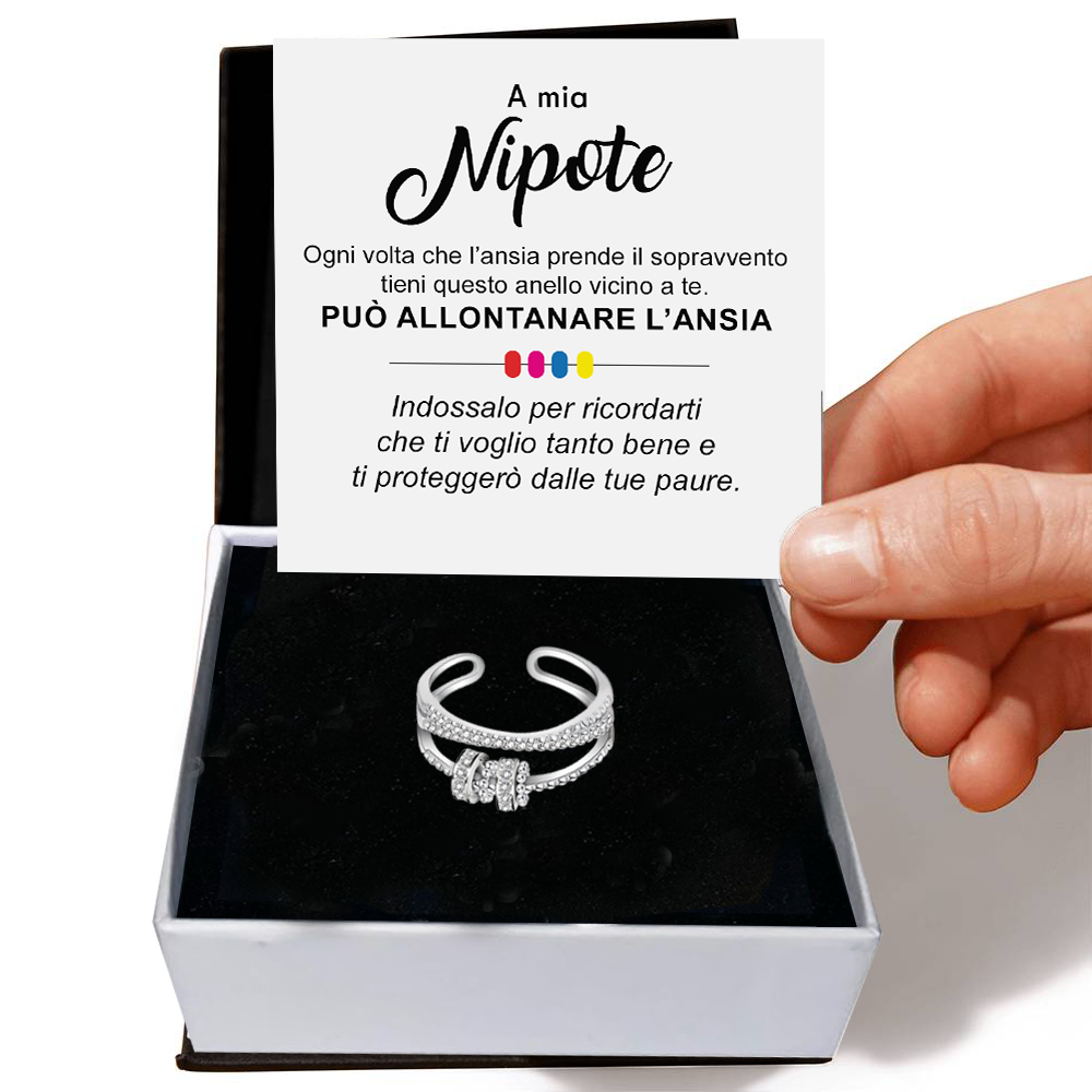 💝 Anello Argento 925 Per Mia Nipote ✨ Regalo Supporto Donna - gioielliperfetti.it