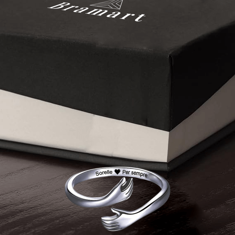 💝Anello regalo sorella argento 925 Sorelle Per Sempre ✨ Regalo Speciale Donna - gioielliperfetti.it