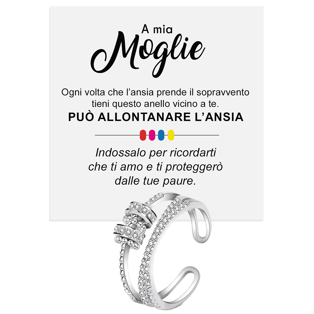 💝 anello regalo moglie in argento 925 ✨ Regalo Romantico Donna - gioielliperfetti.it