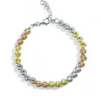 Milleluci Slash Armband 925 Silber - Tricolor Elegance, 6mm | Perfetti-Juwelen - gioielliperfetti.it