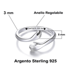 💝 Anello da donna in argento 925 - Sempre Con Te ✨ Regalo Speciale Donna - gioielliperfetti.it