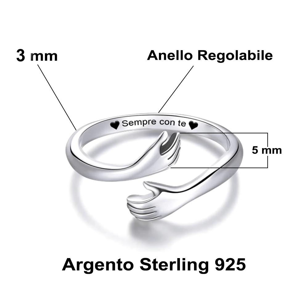 💝 Anello da donna in argento 925 - Sempre Con Te ✨ Regalo Speciale Donna - gioielliperfetti.it