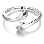 💝Anello regalo sorella argento 925 Sorelle Per Sempre ✨ Regalo Speciale Donna - gioielliperfetti.it